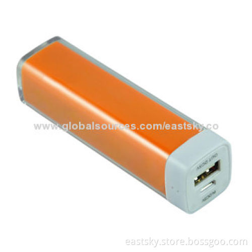 Lipstick external battery charger, stylish, compact, portable and fashionable design